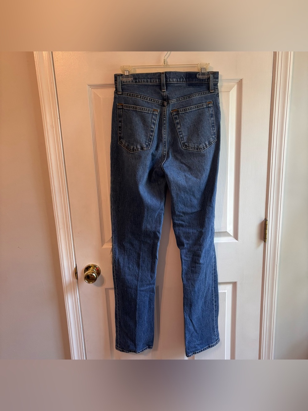 Abercrombie & Fitch The '90s Straight Ultra High Rise Jeans Size 27 Distressed - Picture 5 of 8